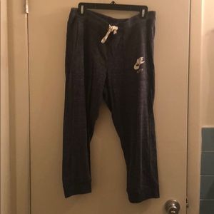 Nike Blue Cropped joggers